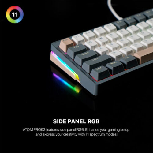 Fantech Mk912 Atom Pro63 Rgb Keyboard Wireless Gaming Mechanical