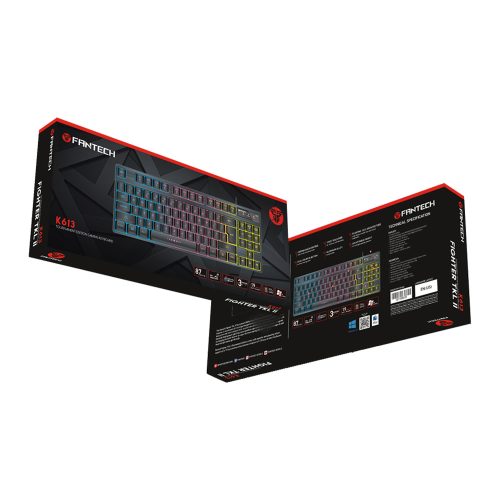Fantech TKL II K613 FIGHTER  RGB Feel Mechanical Gaming Keyboard