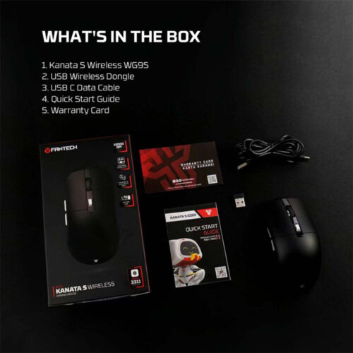 Fantech WG9S KANATA S Dual Mode Wired & Wireless Gaming Mouse
