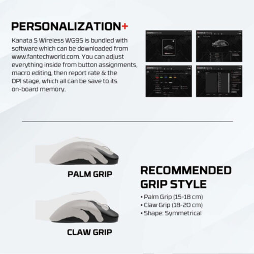 Fantech WG9S KANATA S Dual Mode Wired & Wireless Gaming Mouse