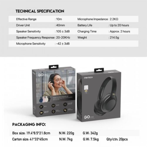 Fantech WH05 GO Vibe Dual Mode Wireless Headphone