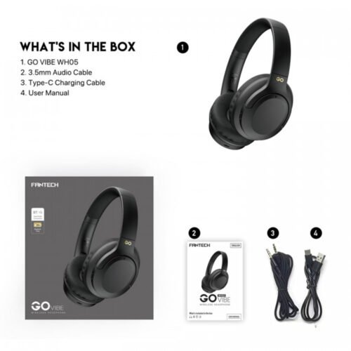 Fantech WH05 GO Vibe Dual Mode Wireless Headphone