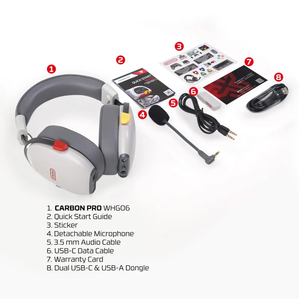 FANTECH WHG06 CARBON PRO Multi-Platform Wireless Headset FANTECH WHG06 CARBON PRO Multi-Platform Wireless Headset