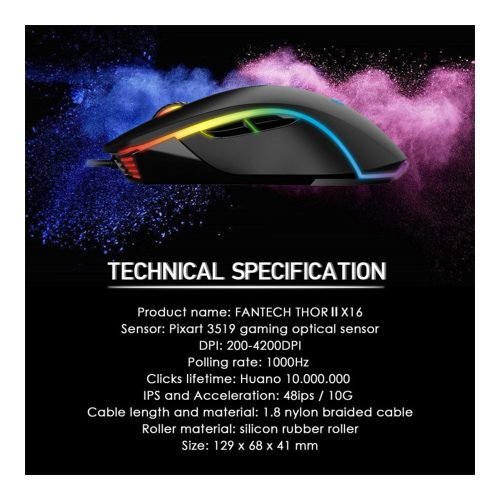 Fantech X16 THOR II RGB Gaming Mouse