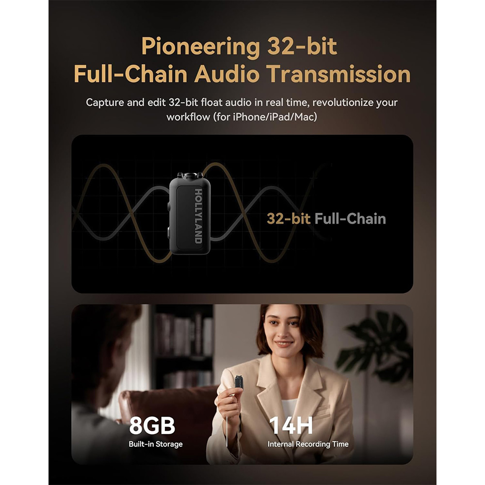 Hollyland LARK MAX 2 Wireless Microphone Hollyland LARK MAX 2 Wireless Microphone