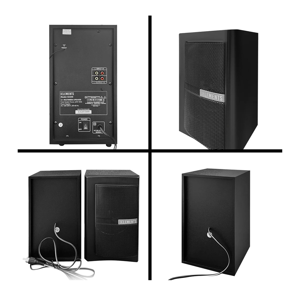 KB ELEMENTS 2.1 Multimedia Speaker System – EA24S KB ELEMENTS 2.1 Multimedia Speaker System – EA24S