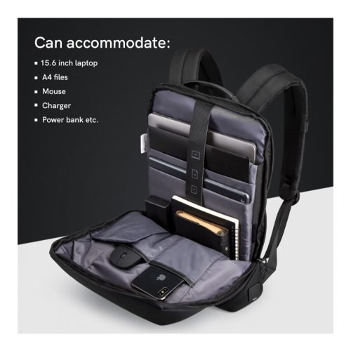 Kingsons Business Design Backpack KS3210W, Black, 15.6 Inch