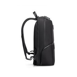 Kingsons Premium Leather Backpack KS3246W, Black, 15.6 Inch