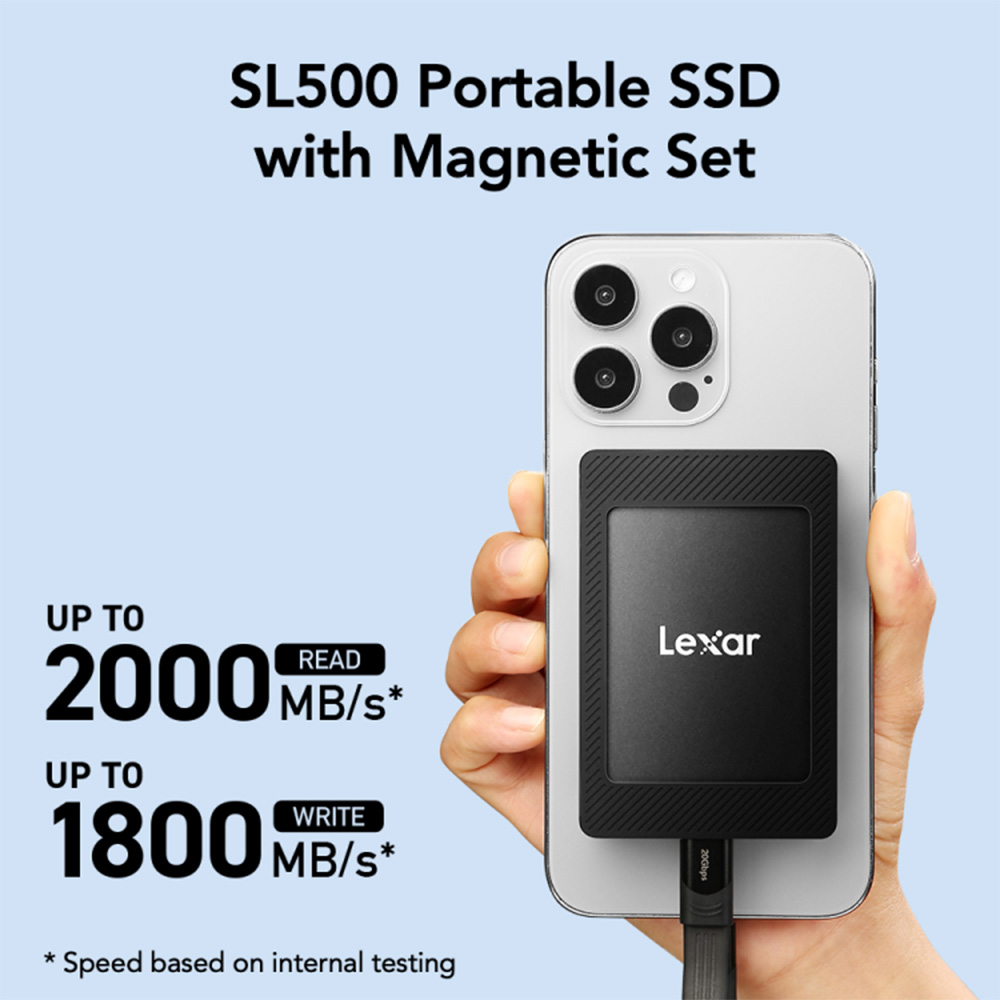 Lexar SL500 Portable SSD with Magnetic Set Lexar SL500 Portable SSD with Magnetic Set