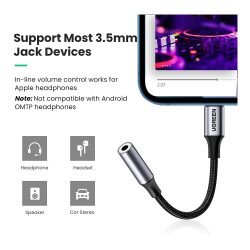 UGREEN Lightning to 3.5mm Audio Female 10cm