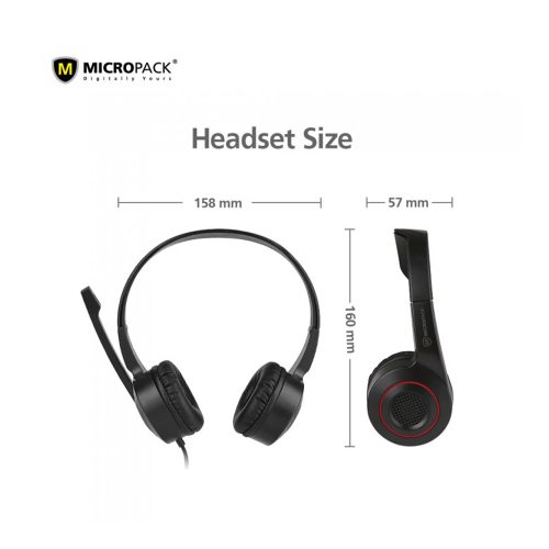 Micropack Chat & Stereo USB Computer Headset