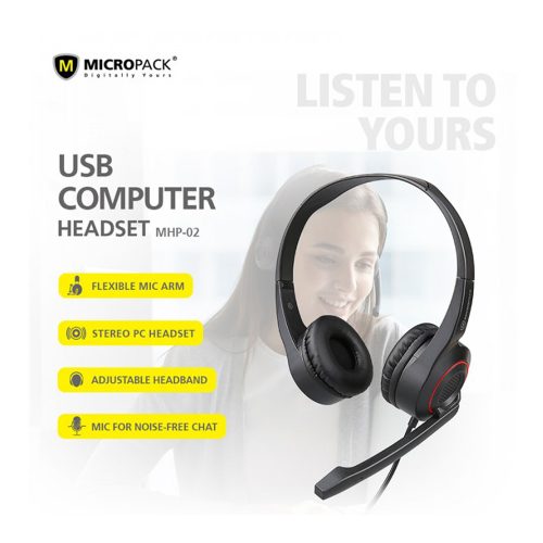 Micropack Chat & Stereo USB Computer Headset