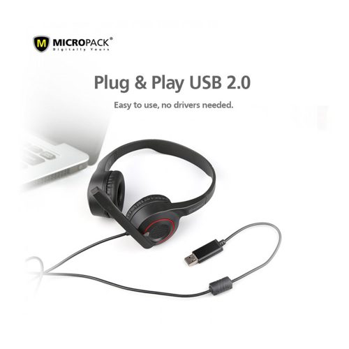 Micropack Chat & Stereo USB Computer Headset