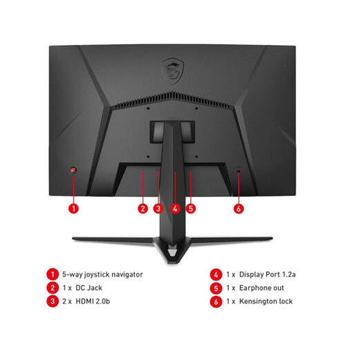 MSI G24C4 E2 24-inch Fhd Curved Gaming Monitor