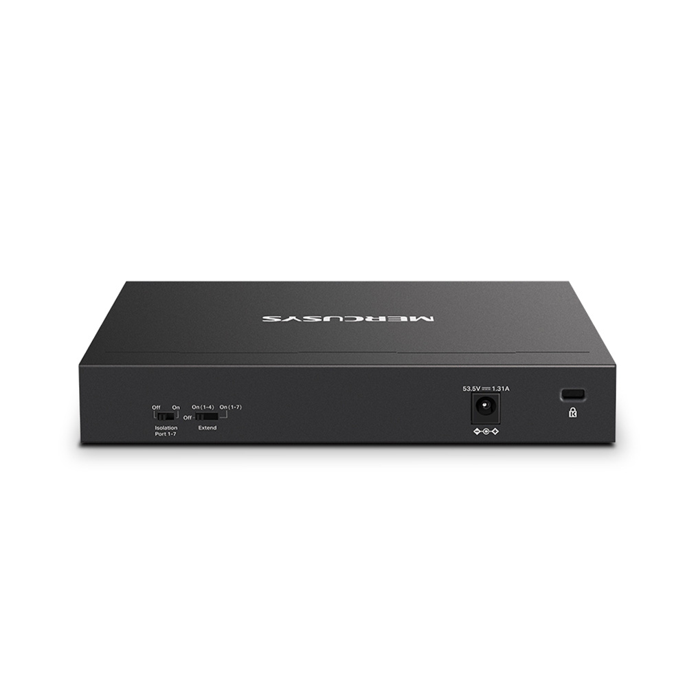 Mercusys 8-Port Gigabit Desktop Switch with 7-Port PoE+ – MS108GP Mercusys 8-Port Gigabit Desktop Switch with 7-Port PoE+ – MS108GP