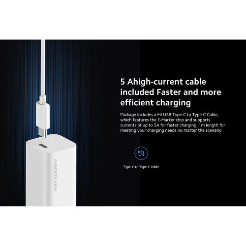 Mi 65W Fast Charger with GaN Tech