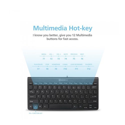 Micropack K-2208STL Wired Compact Keyboard