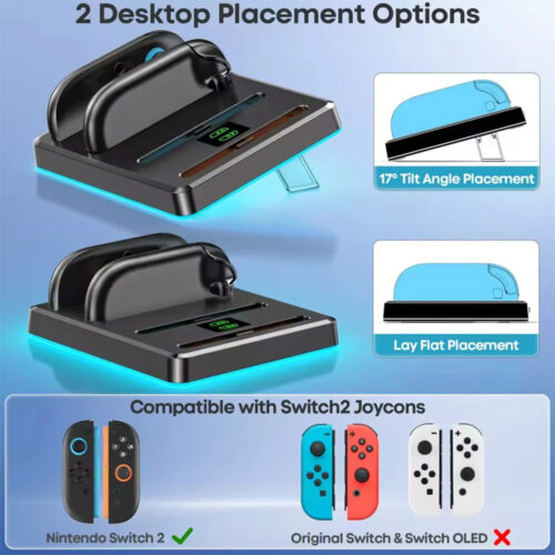 OIVO Charging Dock for Nintendo Switch 2 Joy-Pad