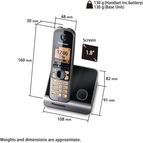 Panasonic Kx-Tg6711 Cordless Telephone