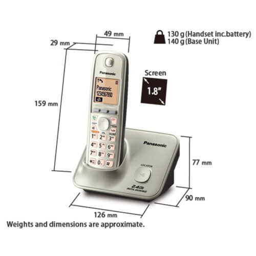 Panasonic KX-TG3711SX 2.4GHz Digital Cordless Telephone