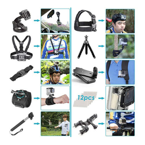 PhatCat 50-in-1 Accessories Kit for GoPro & Action Cameras