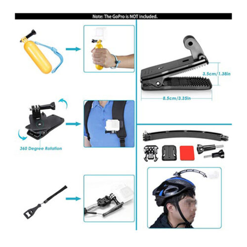 PhatCat 50-in-1 Accessories Kit for GoPro & Action Cameras