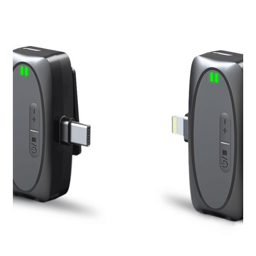Porodo Dual Connector Lavalier Dual Wireless Mic