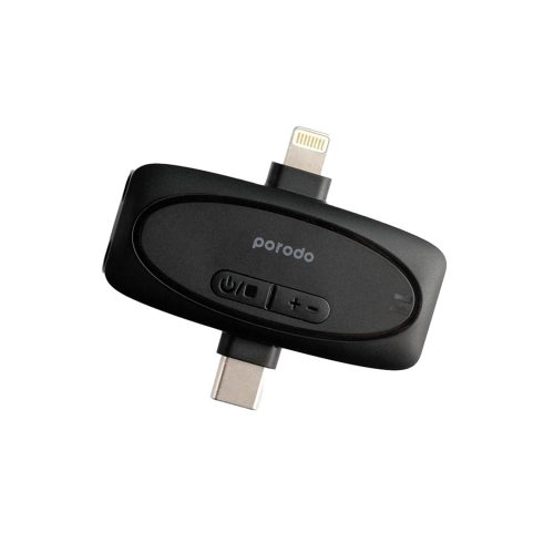 Porodo Dual Connector Lavalier Dual Wireless Mic