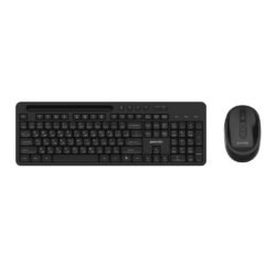 Porodo Dual Mode Wireless Keyboard Mouse Set With Mobile Stand