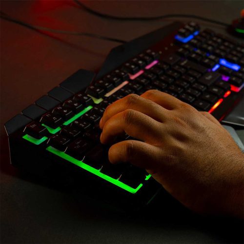 Porodo Gaming Keyboard With powerful Metal Frame