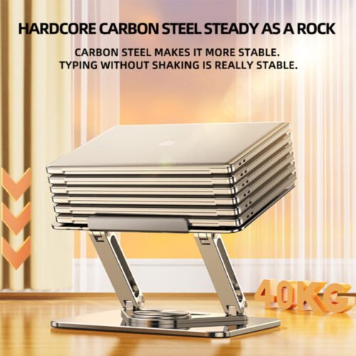 Rtako Adjustable Laptop Stand 360 Rotating Base