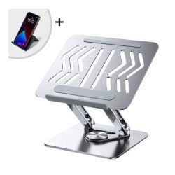 Rtako Adjustable Laptop Stand 360 Rotating Base