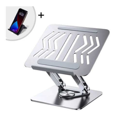 Rtako Adjustable Laptop Stand 360 Rotating Base