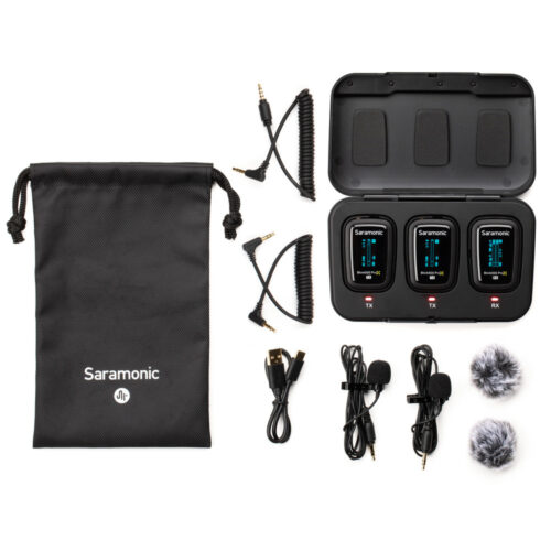 Saramonic Blink 500 ProX B2 2-Person Wireless 2.4GHz Clip-On Microphone System with Lavaliers