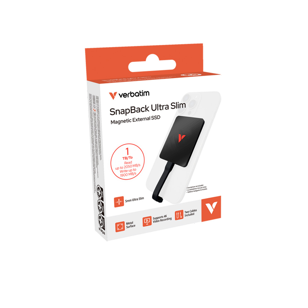 Verbatim SnapBack Ultra Slim SSD Verbatim SnapBack Ultra Slim SSD