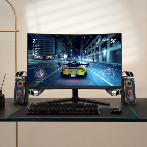 Porodo Stereo Gaming Speakers With Lighting Touch Sensor PDX511