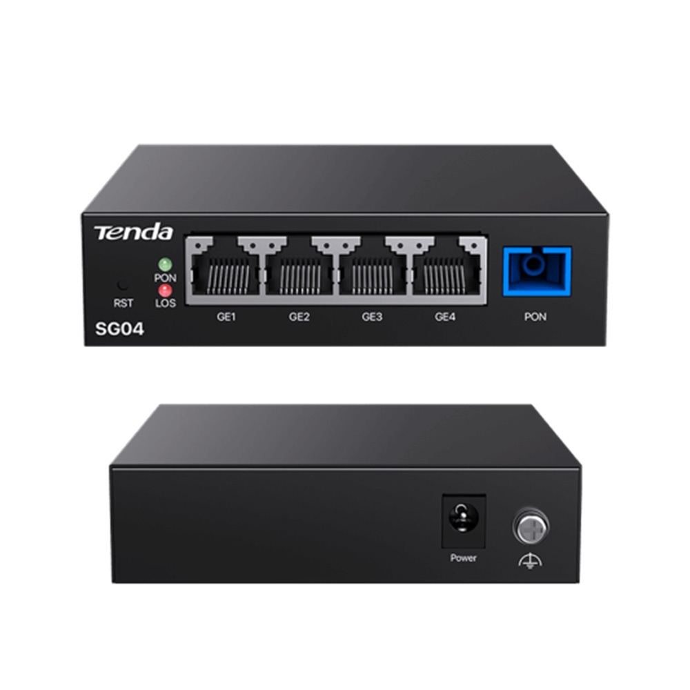 Tenda Router SG04 UPC XPON ONT 4 GE Ethernet ports Gigabit Tenda Router SG04 UPC XPON ONT 4 GE Ethernet ports Gigabit