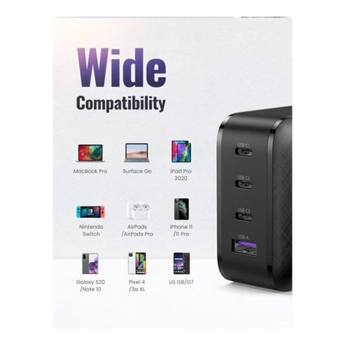 UGREEN 65W PD GAN Tech 4 Ports Charger For Phone, Macbook, Laptop