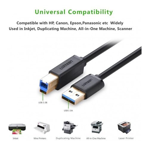 UGREEN Cable Printer USB-A 3.0 2M Super Speed