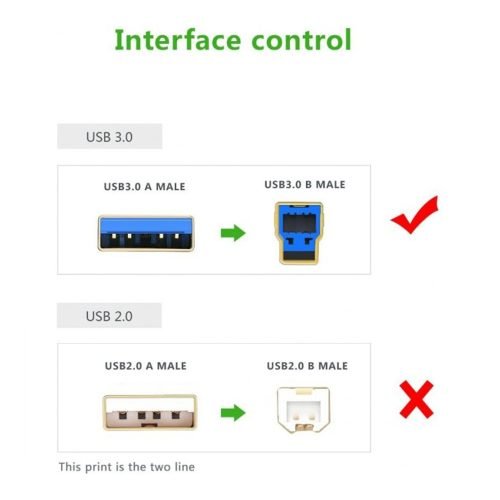 UGREEN Cable Printer USB-A 3.0 2M Super Speed
