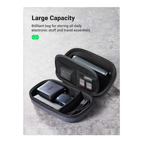 UGREEN Decent Travel Organizer, For HHD, Power Bank, Cables, Adapter