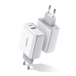 UGREEN Dual Port USB-C and USB-A Smart and Fast Charger Adapter