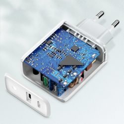 UGREEN Dual Port USB-C and USB-A Smart and Fast Charger Adapter