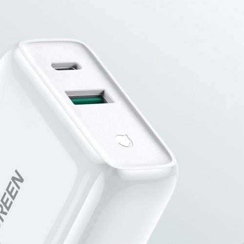 UGREEN Dual Port USB-C and USB-A Smart and Fast Charger Adapter