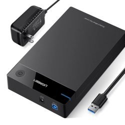 UGREEN USB 3.0 Enclosure for 2.5 and 3.5 inch HDD/SSD with power adapter