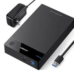 UGREEN USB 3.0 Enclosure for 2.5 and 3.5 inch HDD/SSD with power adapter