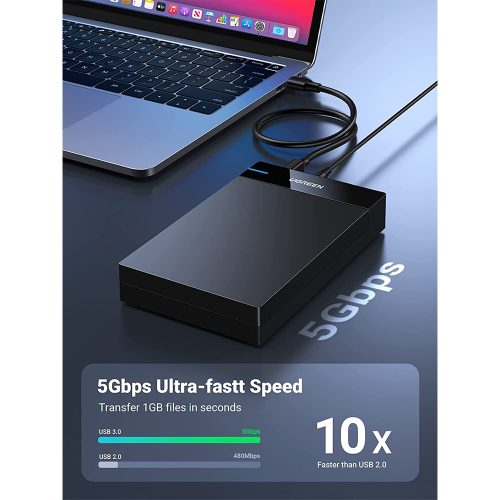 UGREEN USB 3.0 Enclosure for 2.5 and 3.5 inch HDD/SSD with power adapter
