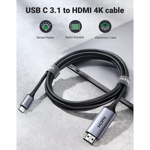 UGREEN USB-C to 4K HDMI Cable – 1.5m