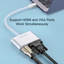 UGREEN USB-C to HDMI + VGA Adapter