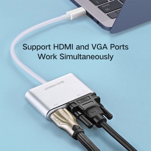 UGREEN USB-C to HDMI + VGA Adapter